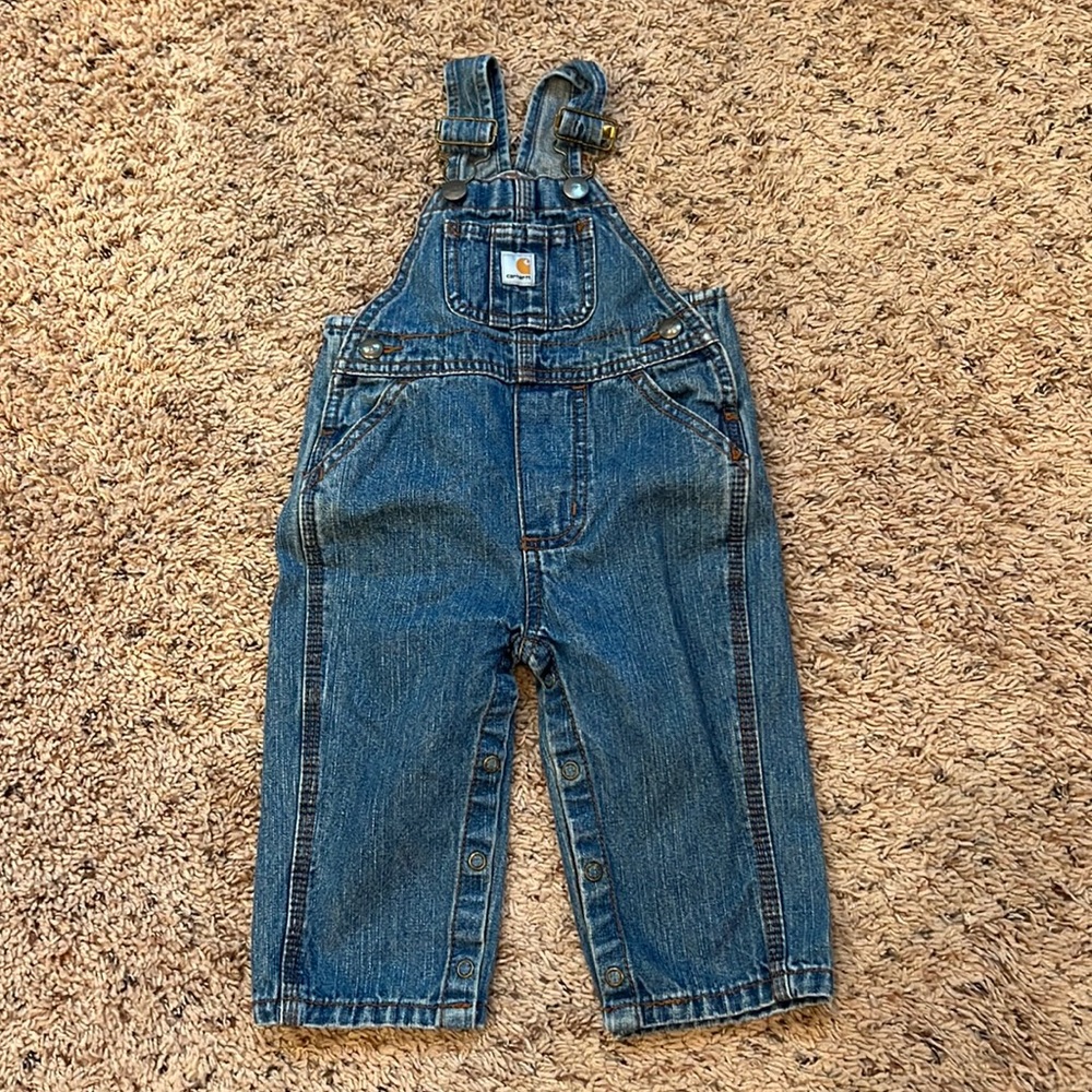 Carhartt Blue Denim Kids Overalls